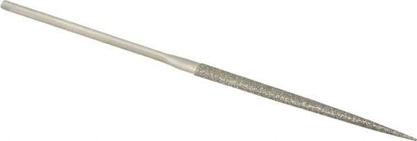 Value Collection - 5-1/2" OAL Coarse Point Needle Diamond File - 13/64" Wide x 5/64" Thick, 2-3/4 LOC - Top Tool & Supply