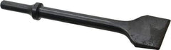 Value Collection - 1-1/2" Head Width, 6-1/2" OAL, Flat Chisel - Round Shank, Steel - Top Tool & Supply