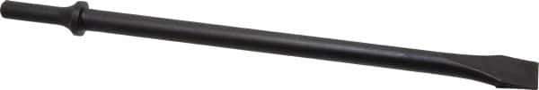 Value Collection - 3/4" Head Width, 11" OAL, 1-1/8" Shank Diam, Flat Chisel - Round Shank, Steel - Top Tool & Supply