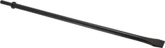 Value Collection - 3/4" Head Width, 18" OAL, Flat Chisel - Round Shank, Steel - Top Tool & Supply