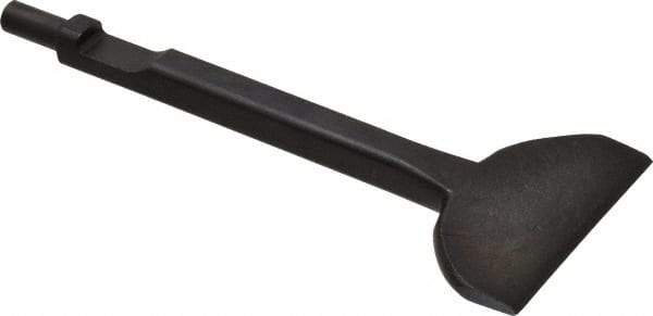 Value Collection - 3" Head Width, 7" OAL, 3/8" Shank Diam, Floor Scraper Chisel - Round Shank, Steel - Top Tool & Supply