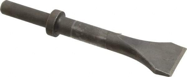 Made in USA - 2" Head Width, 9" OAL, Scaling Chisel - Round Drive, Round Shank, Alloy Steel - Top Tool & Supply