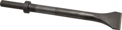 Made in USA - 2" Head Width, 12" OAL, 1/2" Shank Diam, Scaling Chisel - Round Drive, Round Shank, Alloy Steel - Top Tool & Supply