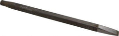 Made in USA - 15/16" Head Width, 18" OAL, Rivet Cutter Chisel - Round Drive, Round Shank, Alloy Steel - Top Tool & Supply