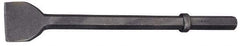 Made in USA - 3" Head Width, 20" OAL, 1-1/8" Shank Diam, Scaling Chisel - Hex Drive, Hex Shank, Alloy Steel - Top Tool & Supply