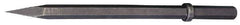 Made in USA - 1-1/8" Head Width, 20" OAL, 1-1/8" Shank Diam, Scaling Chisel - Hex Drive, Hex Shank, Alloy Steel - Top Tool & Supply