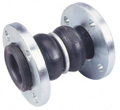 Unisource Mfg. - 2-1/2" Pipe, Neoprene Double Arch Pipe Expansion Joint - 7" Long, 1" Extension, 2" Compression, 225 Max psi, Flanged - Top Tool & Supply