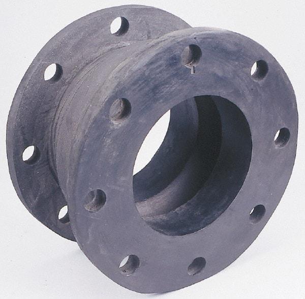 Unisource Mfg. - 4" Pipe, Chlorobutyl Wide Arch Pipe Expansion Joint - 6" Long, 3/4" Extension, 1-3/4" Compression, 225 Max psi, Flanged - Top Tool & Supply