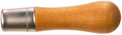 Nicholson - 4-1/8 Inch Long x 1-1/16 Inch Diameter File Handle - For Use with 4 and 6 Inch Files - Top Tool & Supply