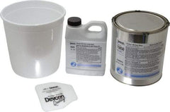 Devcon - 4 Lb Kit Black Urethane Putty - 120°F (Wet), 180°F (Dry) Max Operating Temp, 15 min Tack Free Dry Time - Top Tool & Supply