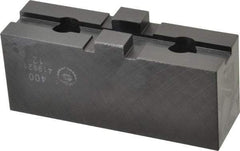 Bison - 15-3/4 to 16" Chuck Capacity, Tongue & Groove Attachment, Square Soft Lathe Chuck Jaw - 1 Jaw, Steel, 3" Btw Mount Hole Ctrs, 5-1/2" Long x 1-21/32" Wide x 1-5/8" High, 1/2" Groove - Top Tool & Supply