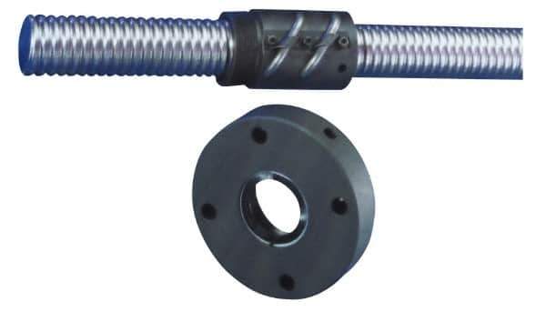 THK - 0.61" Thread Length, Ballscrew Nut - 1" Lead Width, 1" Ball Circle Diam - Top Tool & Supply