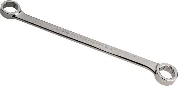 Armstrong - 22mm x 24mm 12 Point Offset Box Wrench - Double End, 13-3/4" OAL, Steel, Chrome Finish, 15° Offset - Top Tool & Supply