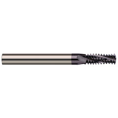 Harvey Tool - 3/8-16 Internal/External 16 TPI 5/16" Shank 4-Flute Solid Carbide Helical Flute Thread Mill - Exact Industrial Supply