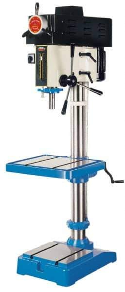 Vectrax - 20" Swing, Variable Speed Pulley Drill Press - Variable Speed, 1-1/2 hp, Single Phase - Top Tool & Supply