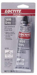 Loctite - 70ml High Performance RTV Silicone Gasket Maker - -75 to 625°F, Grey, Comes in Tube - Top Tool & Supply