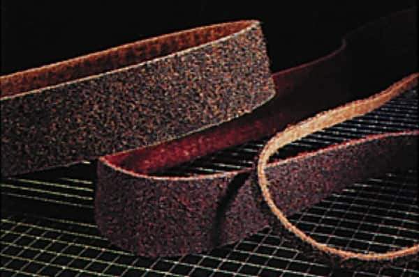 Superior Abrasives - 3" Wide x 132" OAL, Aluminum Oxide Abrasive Belt - Aluminum Oxide, Medium, Nonwoven - Top Tool & Supply