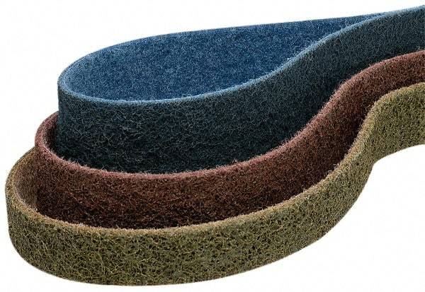 Superior Abrasives - 2" Wide x 132" OAL, Aluminum Oxide Abrasive Belt - Aluminum Oxide, Coarse, Nonwoven - Top Tool & Supply