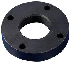 Keystone Threaded Products - 1.967-18 Int Thread, 1-1/4 - 1-1/2" Bar Diam, 4-1/4" Flange OD x 0.83" Thickness Precision Acme Mounting Flange - 4 Mounting Holes, Black Oxide Finish, Carbon Steel - Top Tool & Supply