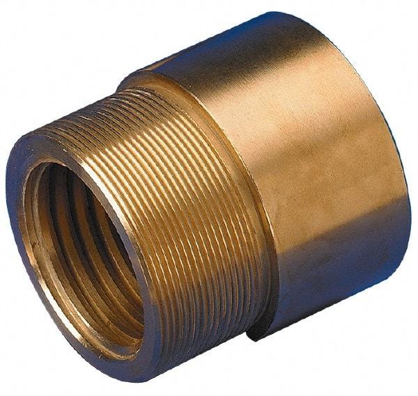 Keystone Threaded Products - 1.12" Long, 3/4" High, 1/2" Thread Length, Bronze, Right Hand, Round, Precision Acme Nut - 0.937-16 Thread Size, 2C Class of Fit - Top Tool & Supply