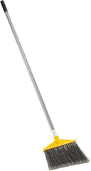 Rubbermaid - 10-1/2" Wide, Black Polypropylene Bristles, Aluminum Handle, Angled Broom - Flagged, Water Resistant - Top Tool & Supply