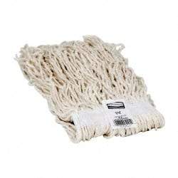 Rubbermaid - 1" White Head Band, Small Rayon Cut End Mop Head - 4 Ply, Side Loading Connection, Use for Finishing - Top Tool & Supply