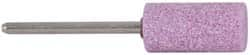 Grier Abrasives - 1/2 x 1" Head Diam x Thickness, W187, Cylinder, Aluminum Oxide Mounted Point - Top Tool & Supply