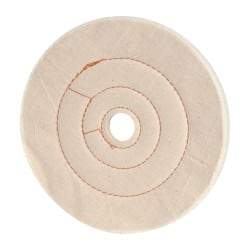 Dico - 8" Diam x 1/2" Thick Unmounted Buffing Wheel - Cushion Sewn, 1" Arbor Hole, Medium Density - Top Tool & Supply