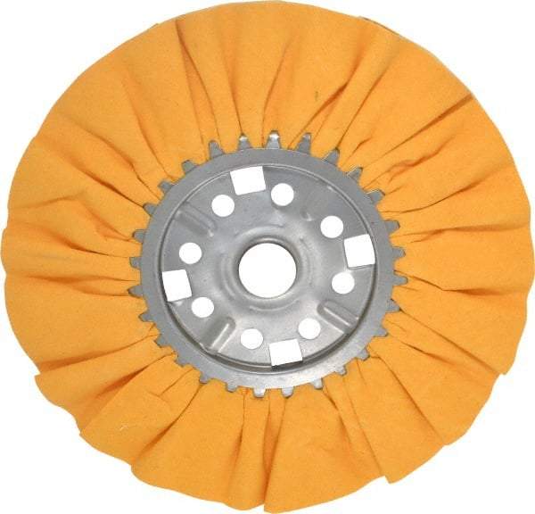 Divine Brothers - 12" Diam x 1/2" Thick Unmounted Buffing Wheel - Ventilated Bias Cut, 1-1/4" Arbor Hole - Top Tool & Supply