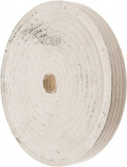 Divine Brothers - 10" Diam x 1" Thick Unmounted Buffing Wheel - Polishing Wheel, 1-1/4" Arbor Hole - Top Tool & Supply