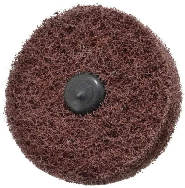 Standard Abrasives - 3" Diam, Medium Mounted Scrubber Buffing Wheel - 2 Ply, Medium Grade, 1/4" Shank Diam, 8,000 RPM - Top Tool & Supply