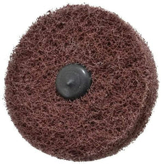 Standard Abrasives - 3" Diam, Medium Mounted Scrubber Buffing Wheel - 2 Ply, Medium Grade, 1/4" Shank Diam, 8,000 RPM - Top Tool & Supply