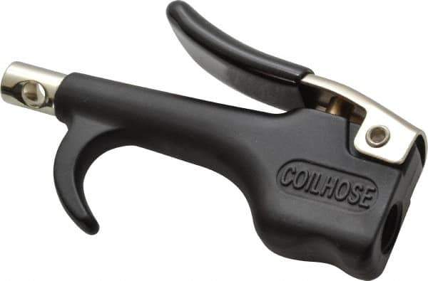 Coilhose Pneumatics - Safety Nickel Tipped Thumb Lever Blow Gun - 1/4 NPT, Zinc - Top Tool & Supply