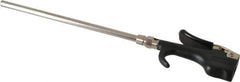 Coilhose Pneumatics - Safety Extension Tube Thumb Lever Blow Gun - 1/4 NPT, 8" Tube Length, Zinc - Top Tool & Supply