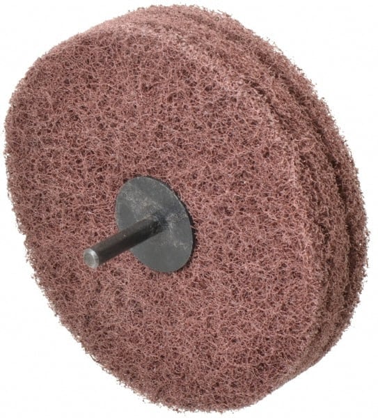 Standard Abrasives - 5" Diam, Medium Mounted Scrubber Buffing Wheel - Top Tool & Supply