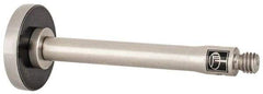 Renishaw - 1/2 Inch Ball Diameter, Stainless Steel Stem, M3 Thread, Steel Point Disc Tip CMM Stylus - 2.2 mm Working Length, 0.1378 Inch Stem Diameter, 30.8 mm Overall Length - Top Tool & Supply