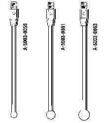 Renishaw - 7 mm Ball Diameter, CMM Stylus and Probe - 51.5 mm Overall Length - Top Tool & Supply