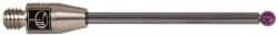 Renishaw - 0.0787 Inch Ball Diameter, Carbide Stem, M3 Thread, Ruby Point Ball Tip CMM Stylus - 0.8976 Inch Working Length, 0.0591 Inch Stem Diameter, 1.1811 Inch Overall Length - Top Tool & Supply