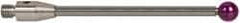 Renishaw - 0.1969 Inch Ball Diameter, Carbide Stem, M3 Thread, Ruby Point Ball Tip CMM Stylus - 1.5748 Inch Working Length, 0.0984 Inch Stem Diameter, 1.5748 Inch Overall Length - Top Tool & Supply