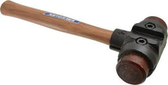 Vaughan Bushnell - 4-1/2 Lb Head 2" Face Rawhide Rawhide Split Head Hammer - Wood Handle - Top Tool & Supply