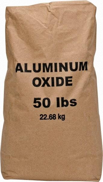 Made in USA - Medium Grade Angular Aluminum Oxide - 120 Grit, 9 Max Hardness, 50 Lb Box - Top Tool & Supply