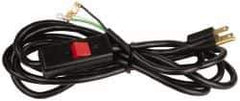 Gast - 1/3 HP Power Cord Assembly with Switch - 10 Ft. Long, 115-1 Voltage - Top Tool & Supply