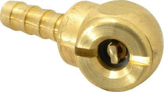 Acme - Open Check Brass Air Chuck - Ball Foot Chuck, 1/4 Barbed - Top Tool & Supply