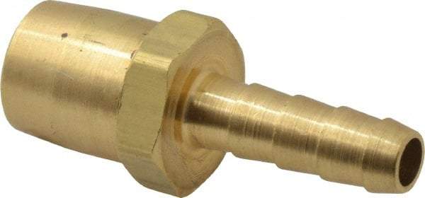 Acme - Closed Check Brass Air Chuck - Straight Push On Chuck, 1/4 Barbed - Top Tool & Supply