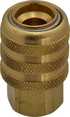 Acme - Open Check Brass Air Chuck - Lock On Chuck, 1/4 FPT - Top Tool & Supply