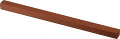 Norton - 4" Long x 1/4" Wide x 1/4" Thick, Aluminum Oxide Sharpening Stone - Square - Top Tool & Supply