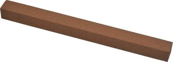 Norton - 6" Long x 1/2" Wide x 1/2" Thick, Aluminum Oxide Sharpening Stone - Square, Medium Grade - Top Tool & Supply