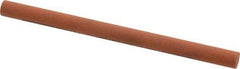 Norton - 4" Long x 1/4" Diam x 1/4" Thick, Aluminum Oxide Sharpening Stone - Round, Fine Grade - Top Tool & Supply