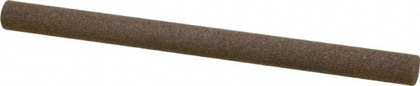 Norton - 4" Long x 1/4" Diam x 1/4" Thick, Aluminum Oxide Sharpening Stone - Round, Coarse Grade - Top Tool & Supply