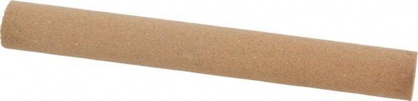 Norton - 4" Long x 1/2" Diam x 1/2" Thick, Aluminum Oxide Sharpening Stone - Round, Medium Grade - Top Tool & Supply